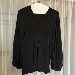 Joie Black Button-Down Blouse